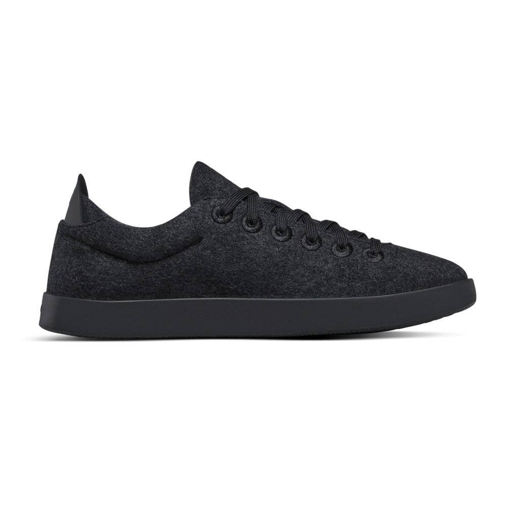 Allbirds Men\'s Sneakers Black - Wool Pipers - 46870MPHG